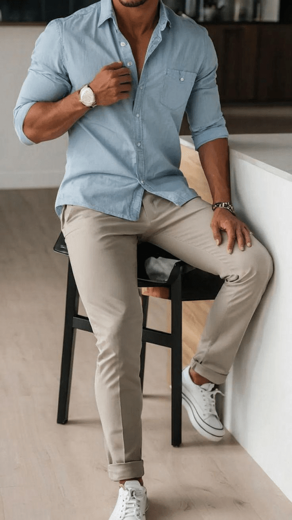 Bukan Skinny, Pria Stylish 2026 Justru Pilih Celana Straight Leg karena 5 Alasan Ini