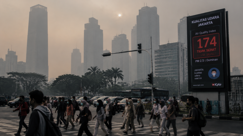 AQI Jakarta 174 Hari Ini, Jangan Biarkan Polusi Hancurkan Produktivitasmu