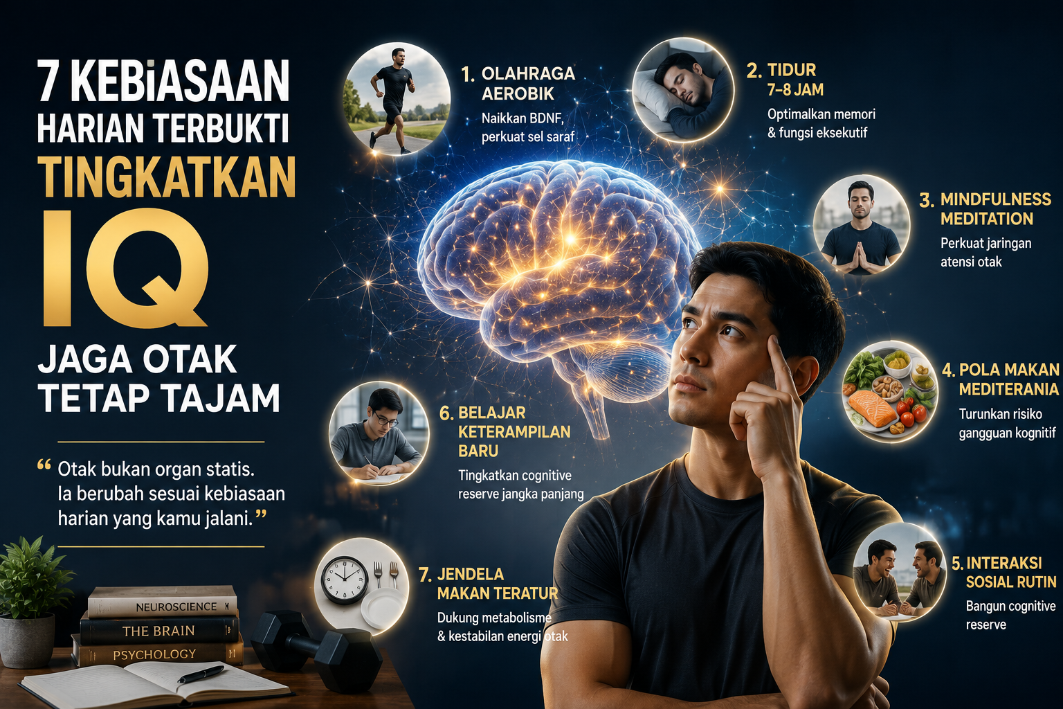 7 Kebiasaan Harian Terbukti Tingkatkan IQ, Jaga Otak Tetap Tajam 1 7 Kebiasaan Harian Terbukti Tingkatkan IQ, Jaga Otak Tetap Tajam