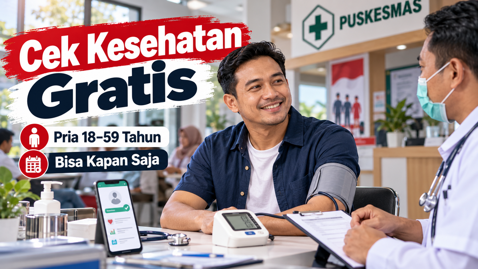 Wajib Tahu, Pria 18-59 Tahun Bisa Cek Kesehatan Gratis Kapan Saja 1 Wajib Tahu, Pria 18-59 Tahun Bisa Cek Kesehatan Gratis Kapan Saja
